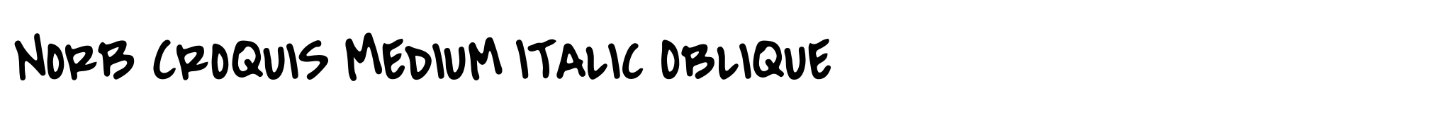 NorB Croquis Medium Italic Oblique image